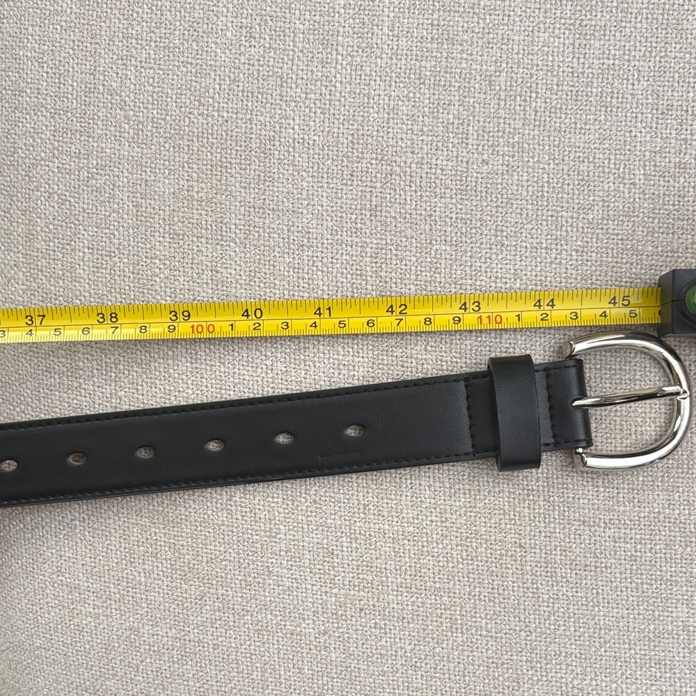 Women Black Leather Belt